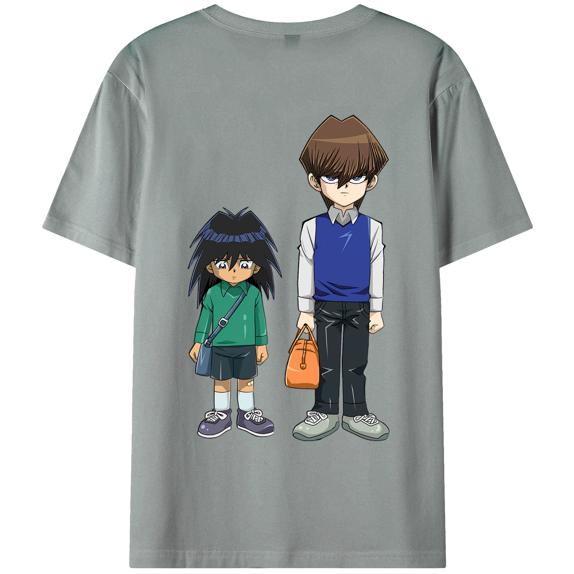 （画像用） 遊☆戯☆王 Yu-Gi-Oh! 綿100％ メンズ半袖Tシャツ（バックプリント） 通気性
